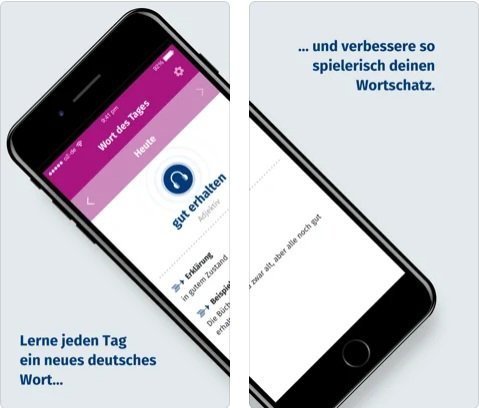 Wort des Tages - приложение для пополнения словарного запаса на немецком языке